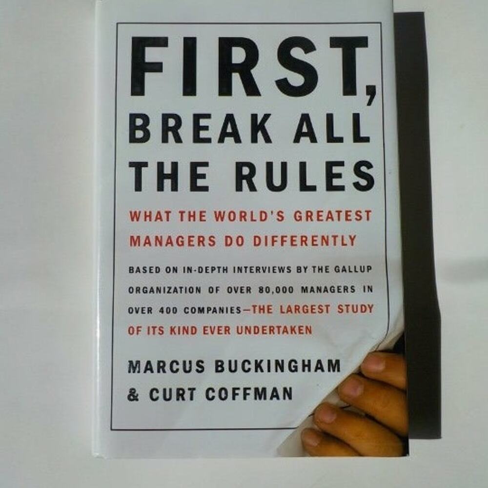 Book First Break All the Rules What Great Managers Do Different Buckingham Coffm